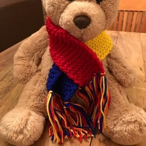 Multicolored Tasseled  Baby Scarf